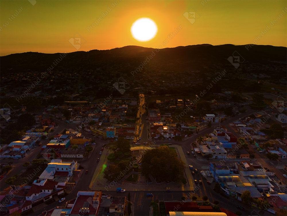 Atardecer en el horizonte