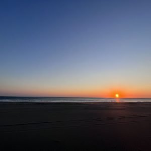 Puesta en playa