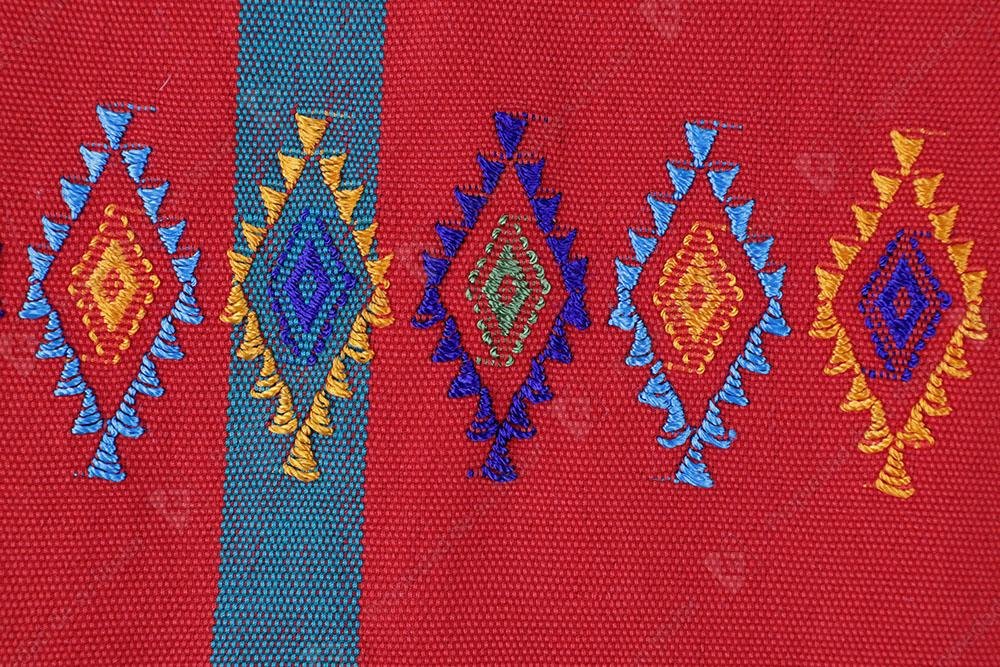 Textil con rombos