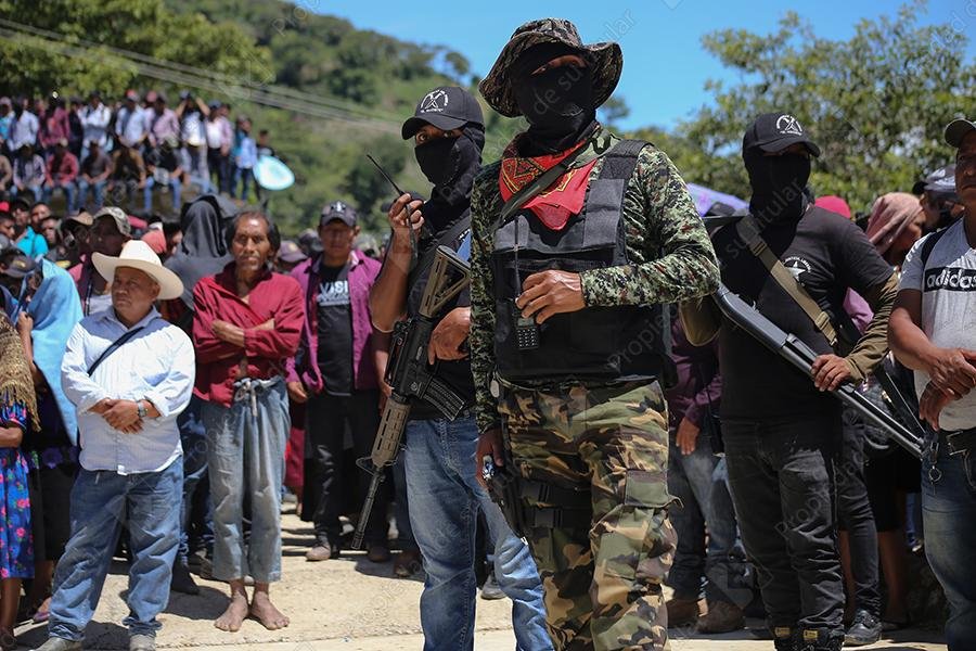 4 personas de 86 comunidades del municipio de Pantelhó se reunieron